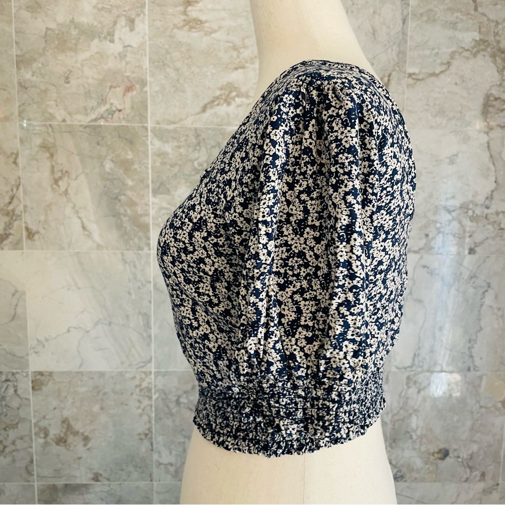 ROXY Ditsy Floral Million Waves Again Crop Top - Picture 5 of 8